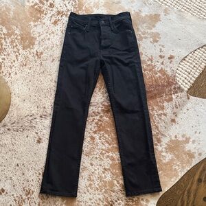 MOTHER Women's Straight Leg Black Jeans